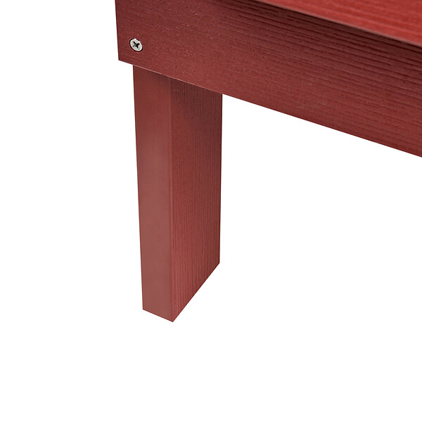 BELIANI - Banc de jardin ADIRONDACK 125 cm Rouge - large