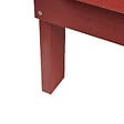 BELIANI - Banc de jardin ADIRONDACK 125 cm Rouge - vignette