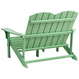 BELIANI - Banc de jardin ADIRONDACK 125 cm Vert clair - vignette