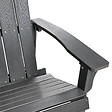 BELIANI - Banc de jardin ADIRONDACK 125 cm Gris foncé - vignette