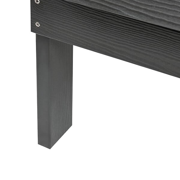 BELIANI - Banc de jardin ADIRONDACK 125 cm Gris foncé - large