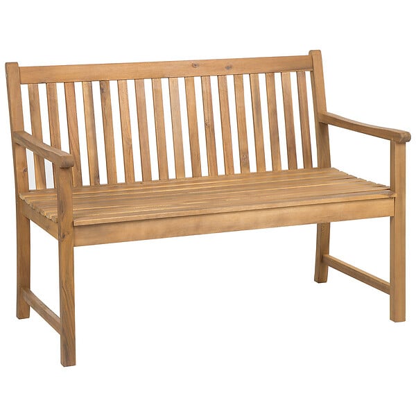 BELIANI - Banc de jardin VIVARA 120 cm Bois d'acacia certifié Marron clair - large