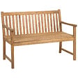 BELIANI - Banc de jardin VIVARA 120 cm Bois d'acacia certifié Marron clair - vignette