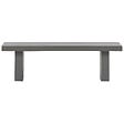 BELIANI - Banc de jardin TARANTO 150 cm Béton Gris - vignette