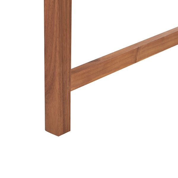 BELIANI - Banc avec coussin d'assise VIVARA 180 cm Bois d'acacia certifié Rouge foncé - large