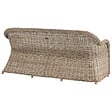 BELIANI - Banc avec coussin d'assise SUSUA 189 cm Rotin Naturel - vignette
