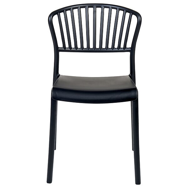 BELIANI - Lot de 4 chaises de jardin GELA Noir - large