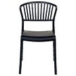 BELIANI - Lot de 4 chaises de jardin GELA Noir - vignette
