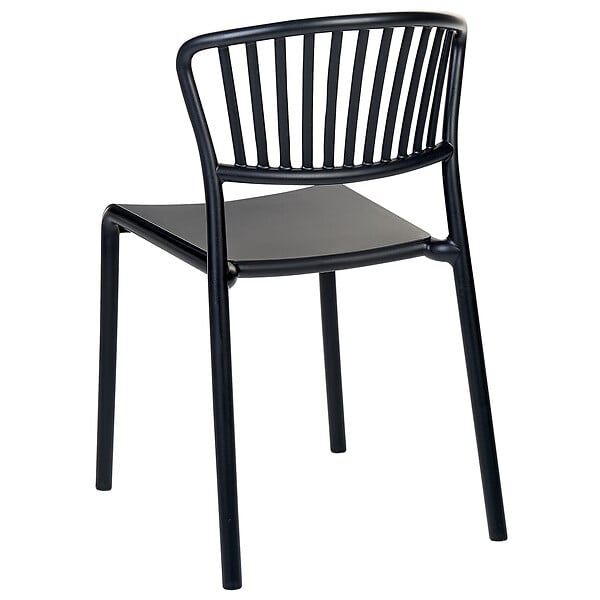 BELIANI - Lot de 4 chaises de jardin GELA Noir - large