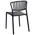 BELIANI - Lot de 4 chaises de jardin GELA Noir - vignette