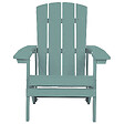 BELIANI - Chaise de jardin ADIRONDACK Turquoise - vignette