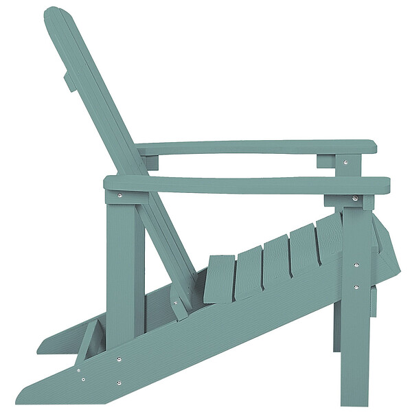 BELIANI - Chaise de jardin ADIRONDACK Turquoise - large