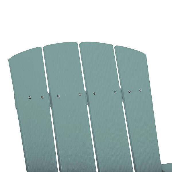 BELIANI - Chaise de jardin ADIRONDACK Turquoise - large