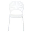 BELIANI - Lot de 4 chaises de jardin OSTIA Blanc - vignette