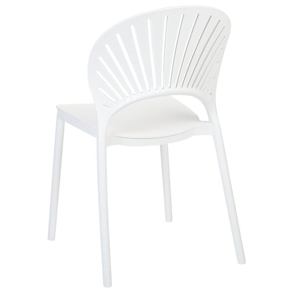 BELIANI - Lot de 4 chaises de jardin OSTIA Blanc - large