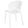 BELIANI - Lot de 4 chaises de jardin OSTIA Blanc - vignette