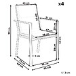 BELIANI - Chaise de jardin BUSSETO Métal Noir - vignette