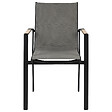 BELIANI - Chaise de jardin BUSSETO Métal Noir - vignette