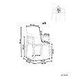 BELIANI - Lot de 4 chaises de jardin TIANO Métal Taupe - vignette