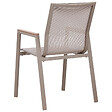 BELIANI - Lot de 4 chaises de jardin TIANO Métal Taupe - vignette