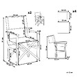 BELIANI - Lot de 2 chaises de jardin CINE Acacia Marron foncé - vignette