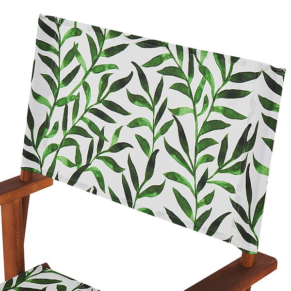 BELIANI - Lot de 2 chaises de jardin CINE Acacia Marron foncé - large