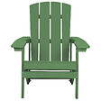 BELIANI - Chaise de jardin ADIRONDACK Vert - vignette