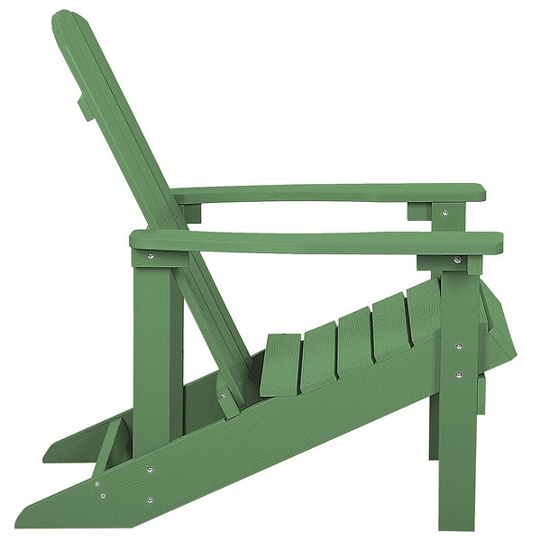 BELIANI - Chaise de jardin ADIRONDACK Vert - large