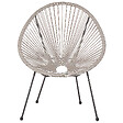 BELIANI - Lot de 2 chaises de jardin ACAPULCO II Gris clair - vignette