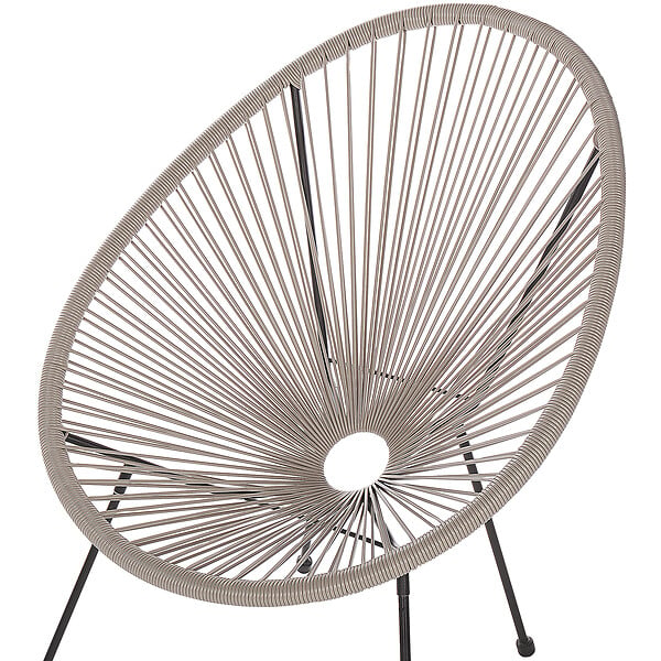 BELIANI - Chaise de jardin ACAPULCO II Gris clair - large