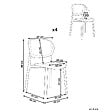 BELIANI - Lot de 4 chaises de jardin MUSANO Rose pastel - vignette