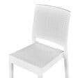 BELIANI - Lot de 2 chaises de jardin FOSSANO Matière synthétique Blanc - vignette