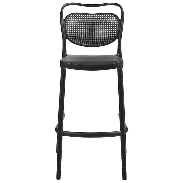 BELIANI - Lot de 2 chaises de bar de jardin CELLENO Noir - large