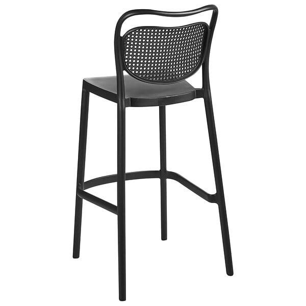 BELIANI - Lot de 2 chaises de bar de jardin CELLENO Noir - large