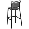 BELIANI - Lot de 2 chaises de bar de jardin CELLENO Noir - vignette