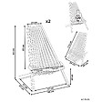 BELIANI - Lot de 2 chaises de jardin BELLANO Acacia Marron - vignette