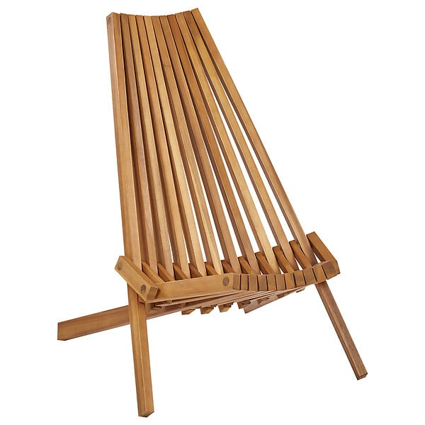 BELIANI - Lot de 2 chaises de jardin BELLANO Acacia Marron - large