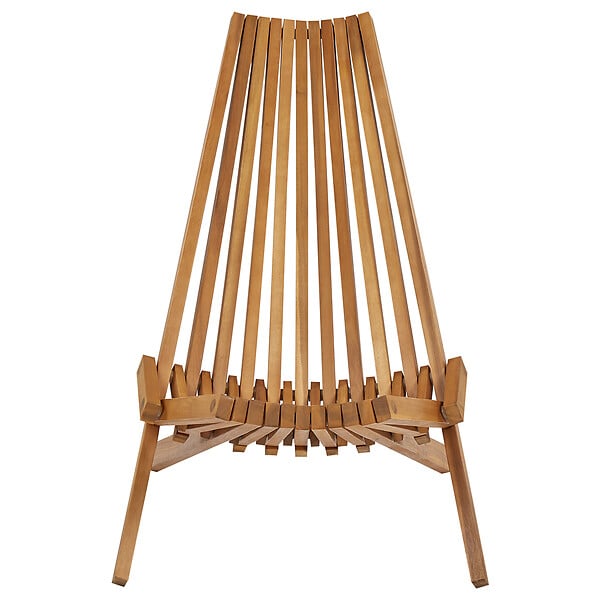 BELIANI - Lot de 2 chaises de jardin BELLANO Acacia Marron - large