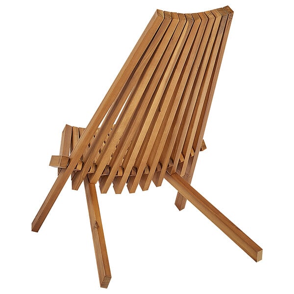 BELIANI - Lot de 2 chaises de jardin BELLANO Acacia Marron - large