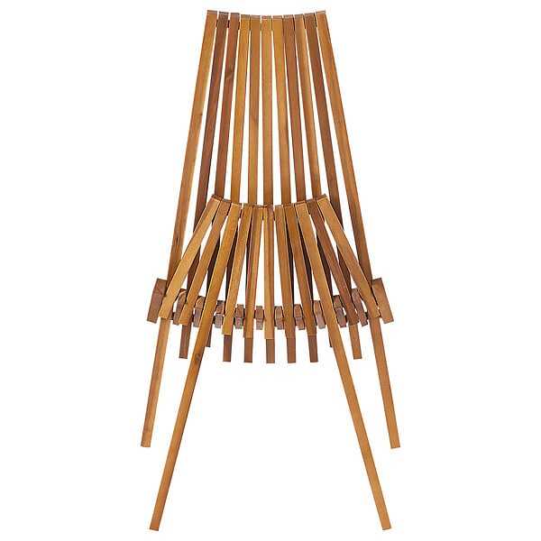 BELIANI - Lot de 2 chaises de jardin BELLANO Acacia Marron - large