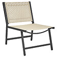 BELIANI - Lot de 2 chaises de jardin MARCEDDI Métal Beige - vignette