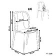 BELIANI - Lot de 4 chaises de jardin SPEZIA Blanc - vignette