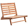 BELIANI - Lot de 2 chaises de jardin avec coussins MICCIANO Acacia Blanc cassé - vignette