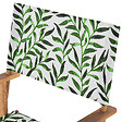 BELIANI - Lot de 2 chaises de jardin CINE Acacia Blanc - vignette