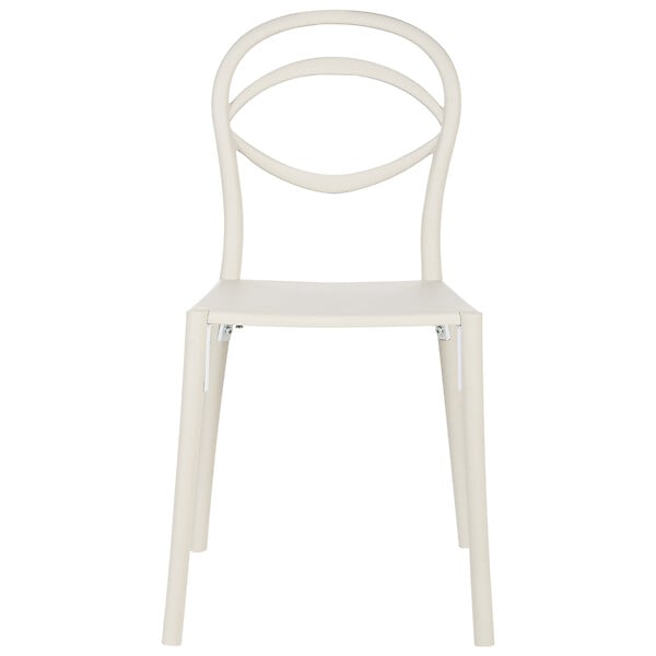 BELIANI - Lot de 4 chaises de jardin COVOLO Blanc cassé - large