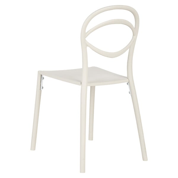BELIANI - Lot de 4 chaises de jardin COVOLO Blanc cassé - large