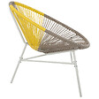 BELIANI - Lot de 2 chaises de jardin ACAPULCO Taupe - vignette
