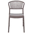 BELIANI - Lot de 4 chaises de jardin GELA Taupe - vignette