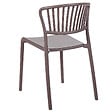 BELIANI - Lot de 4 chaises de jardin GELA Taupe - vignette