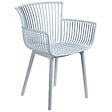 BELIANI - Lot de 4 chaises de jardin PESARO Bleu clair - vignette